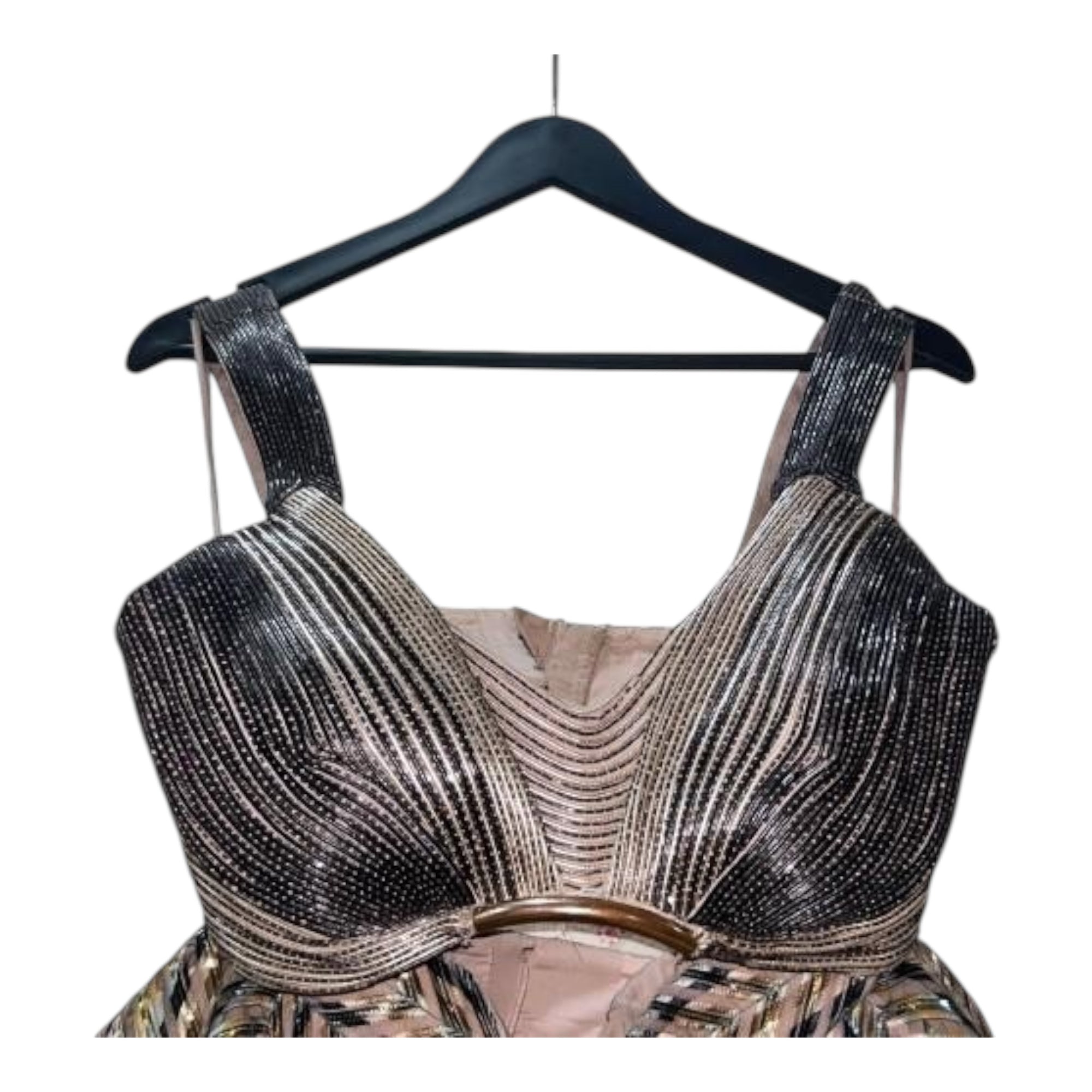 Amit Aggarwal Metallic Winged Lehenga Model- AAIC-775