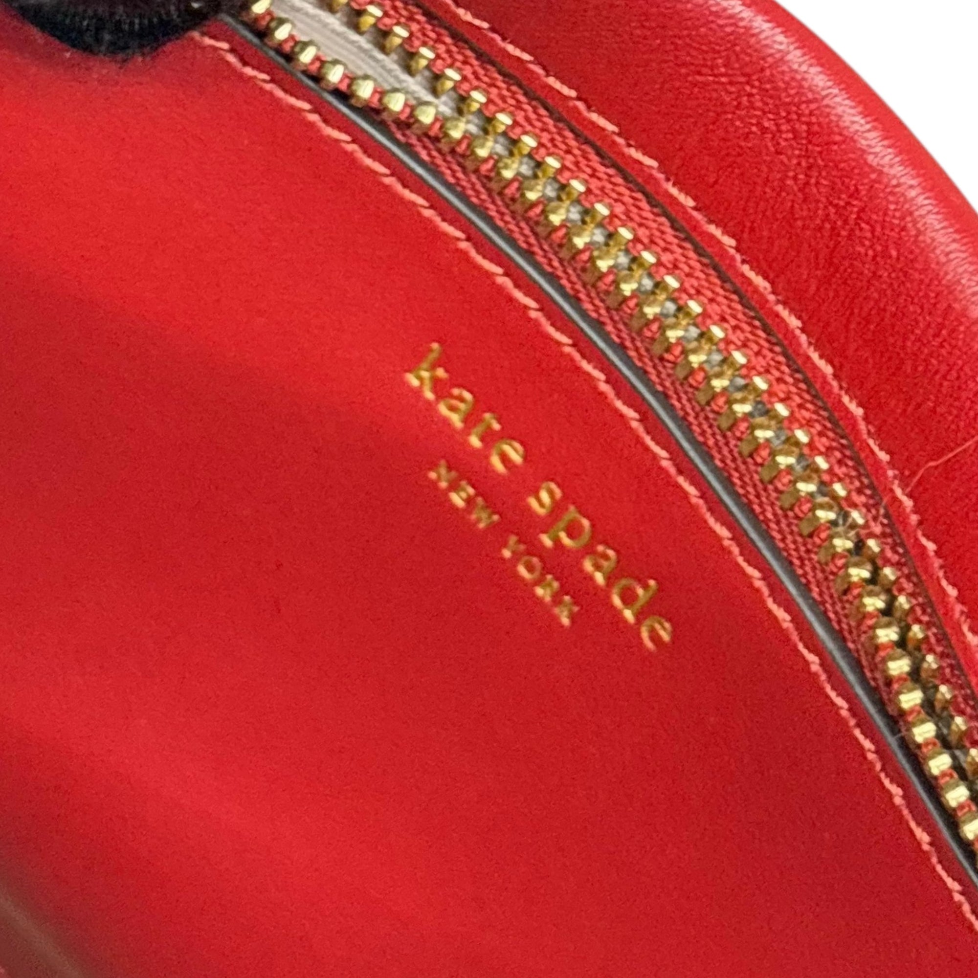 Kate Spade Orange Dottie Smooth Leather Medium Tote Bag