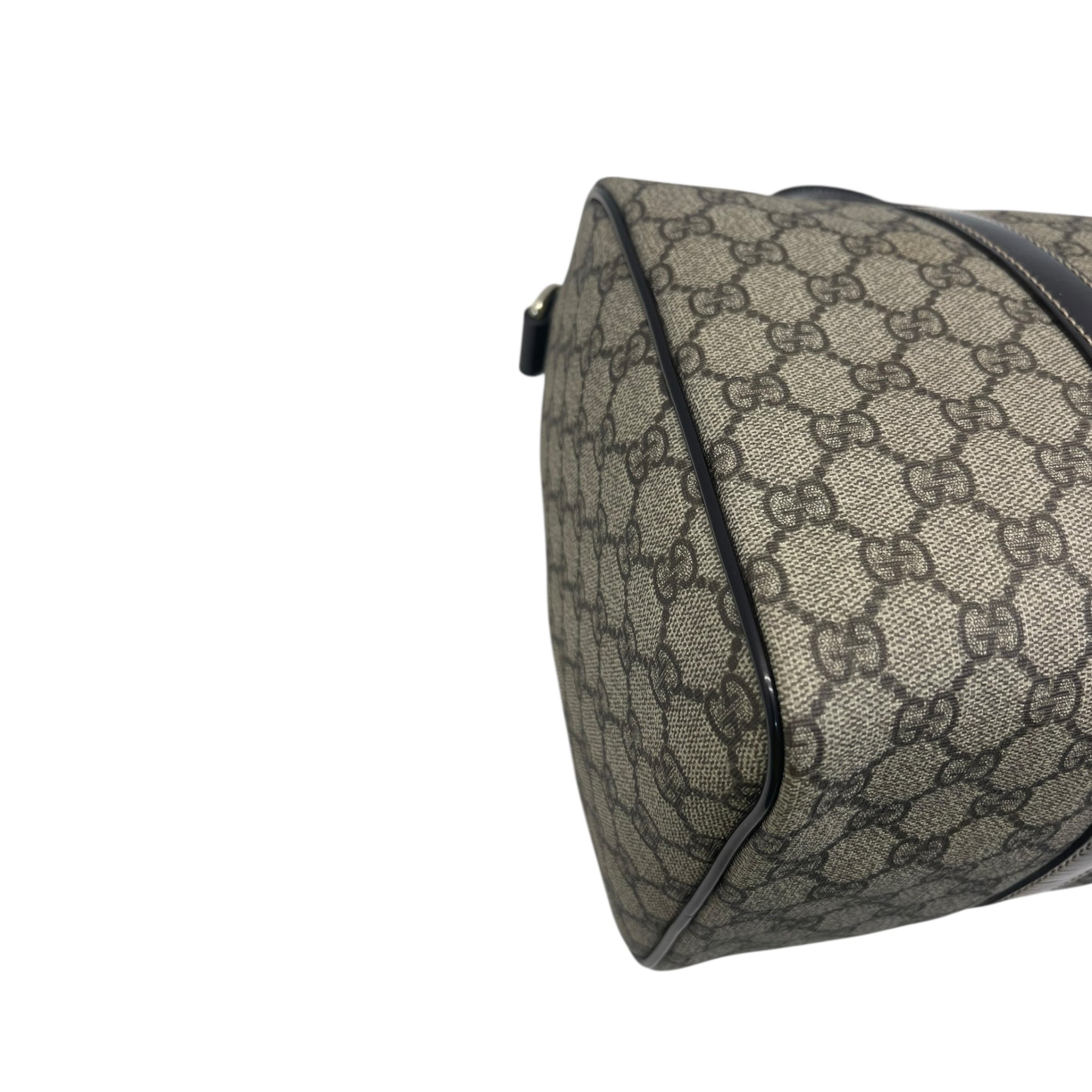 Gucci Beige/Ebony GG Supreme Canvas Medium Joy Boston Bag