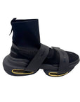 Balmain Black Suede and Rubber High Trainers High Top Sneakers EU 43
