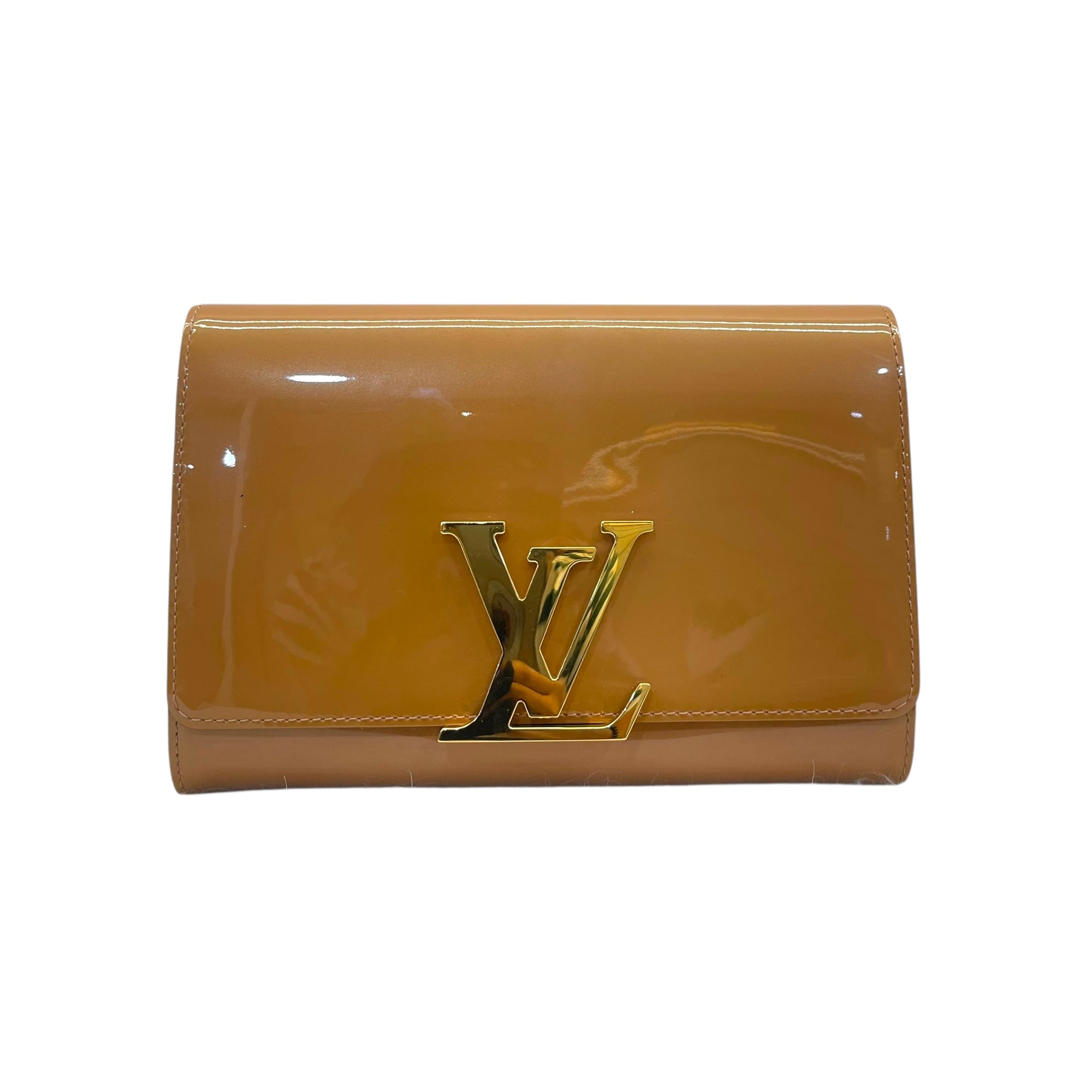 Louis Vuitton Patent Leather Louise MM Clutch