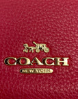 Coach Red Sadie Medium Crossbody Bag