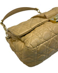 Dior Beige Quilted Leather Large Miss Dior Flap Bag