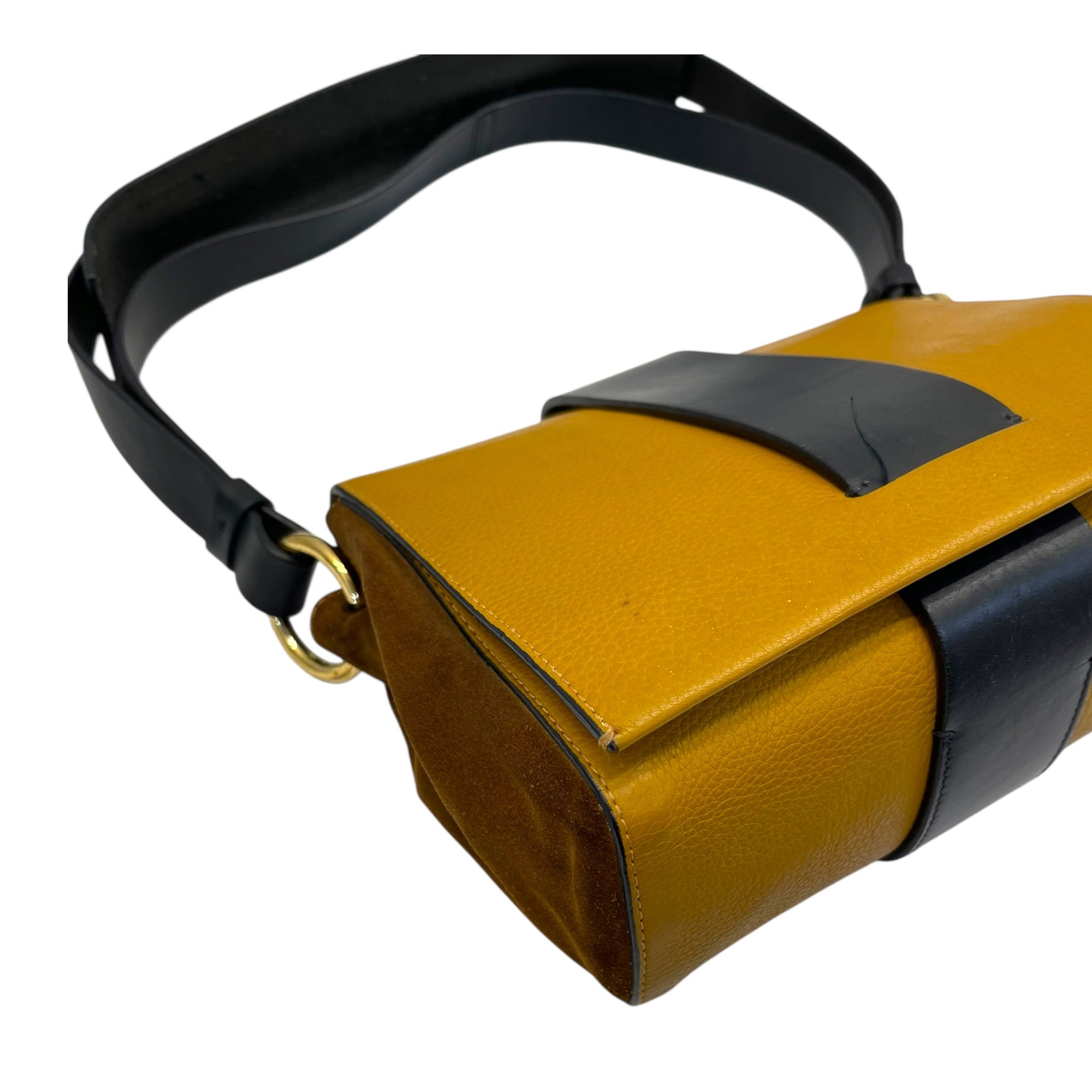 Marni Colour-Block Leather Crossbody Bag