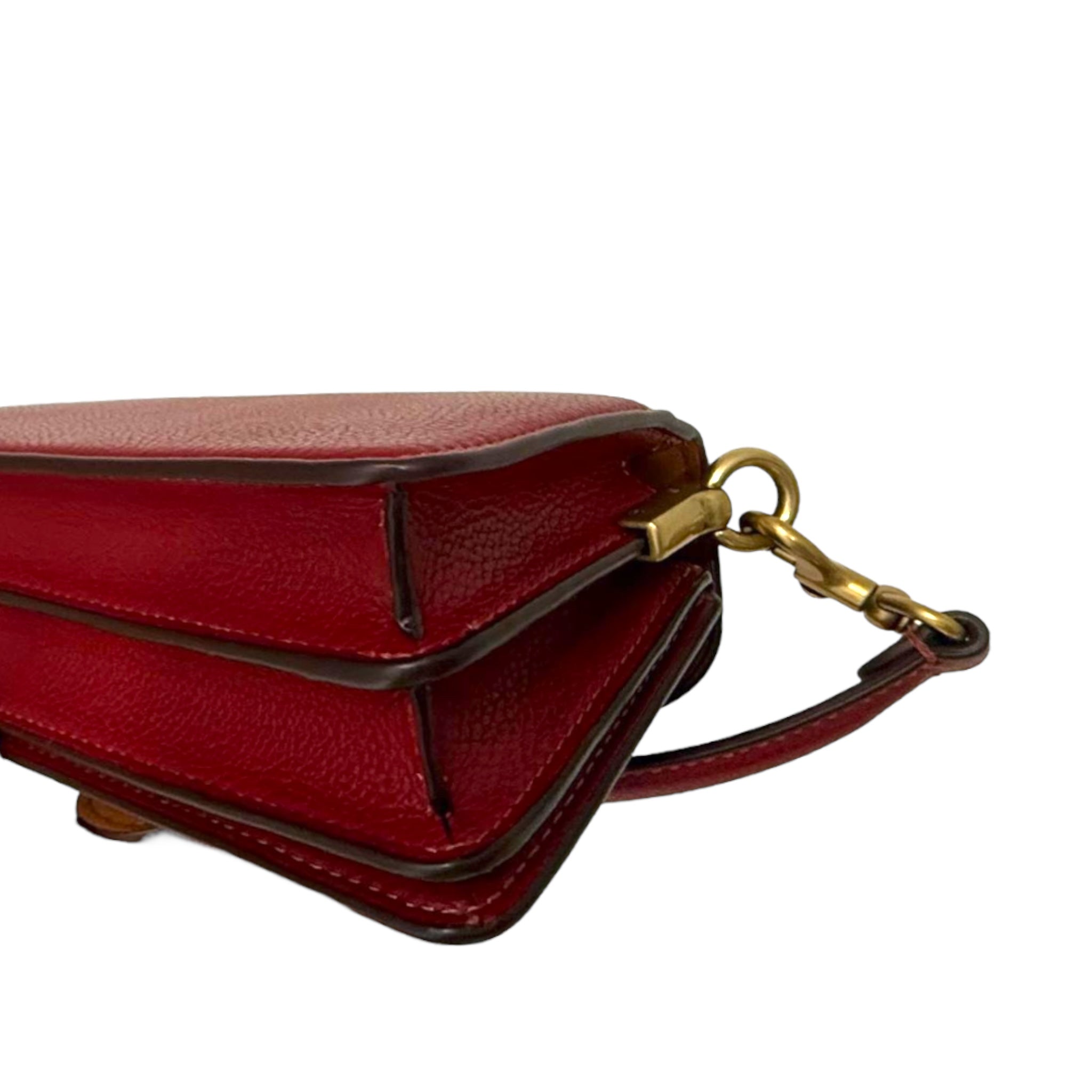 Coach Tabby Red Leather Shoulder Bag