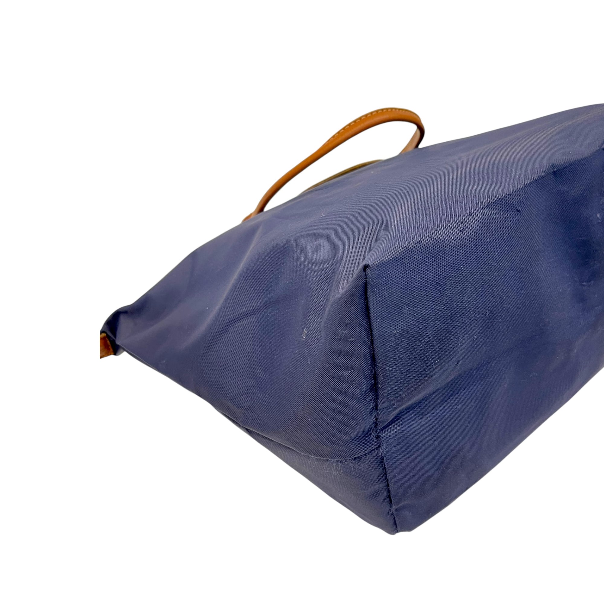Longchamp Navy Blue Nylon Le Pliage Tote Bag