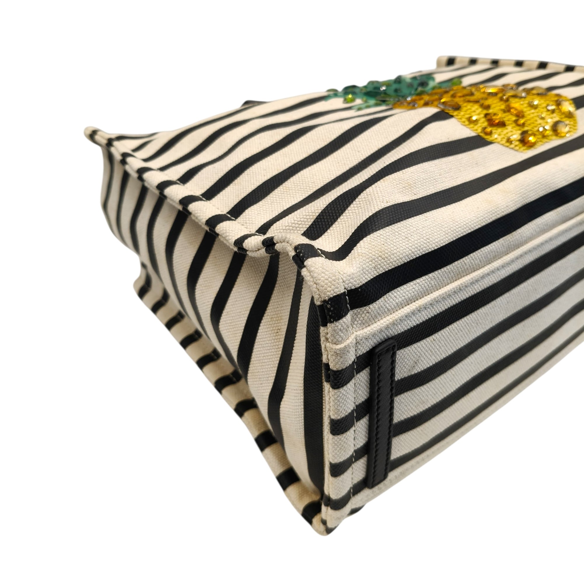 Kate Spade By The Pool Canvas Pineapple Mega Original Bag