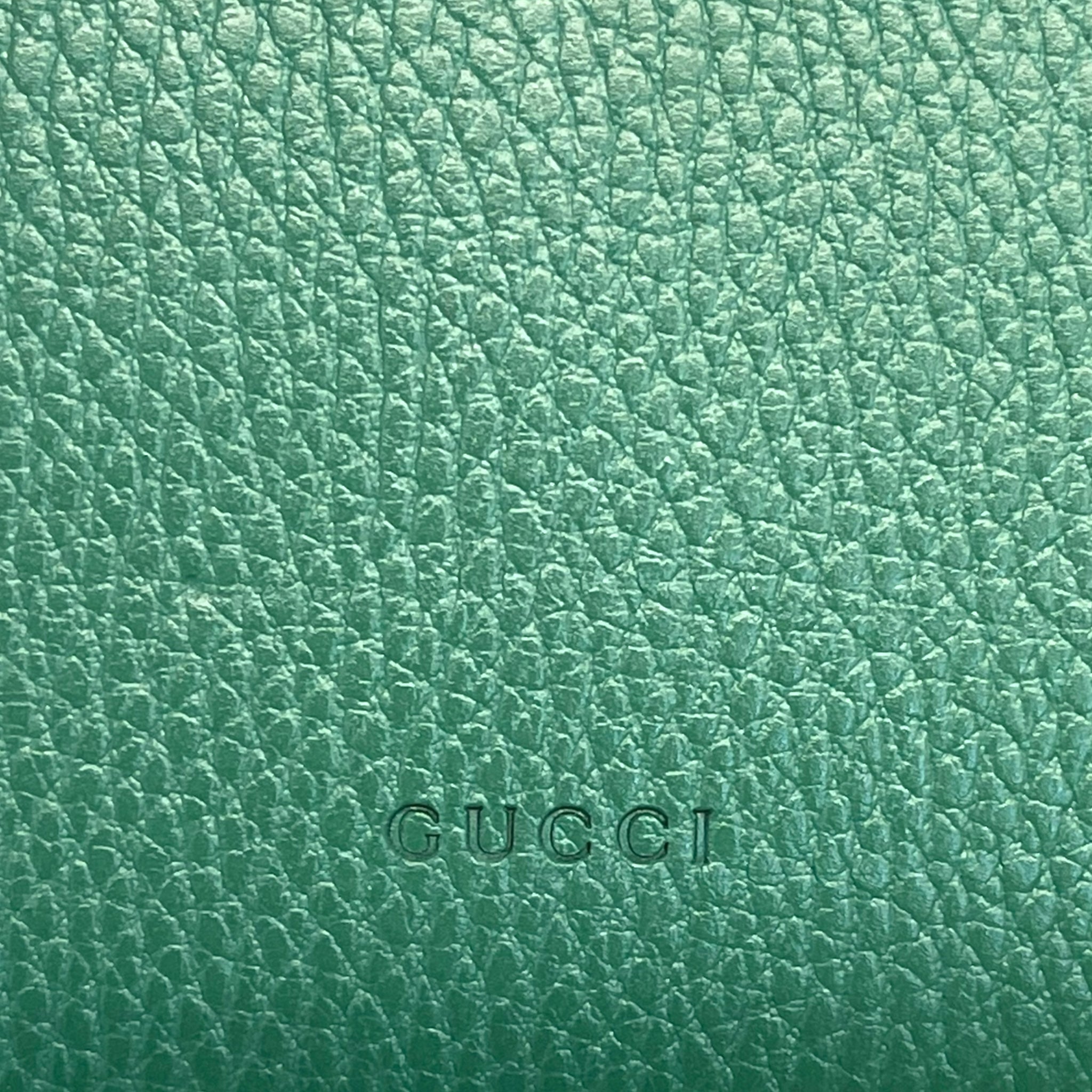 Gucci Green Leather Small Dionysus Shoulder Bag