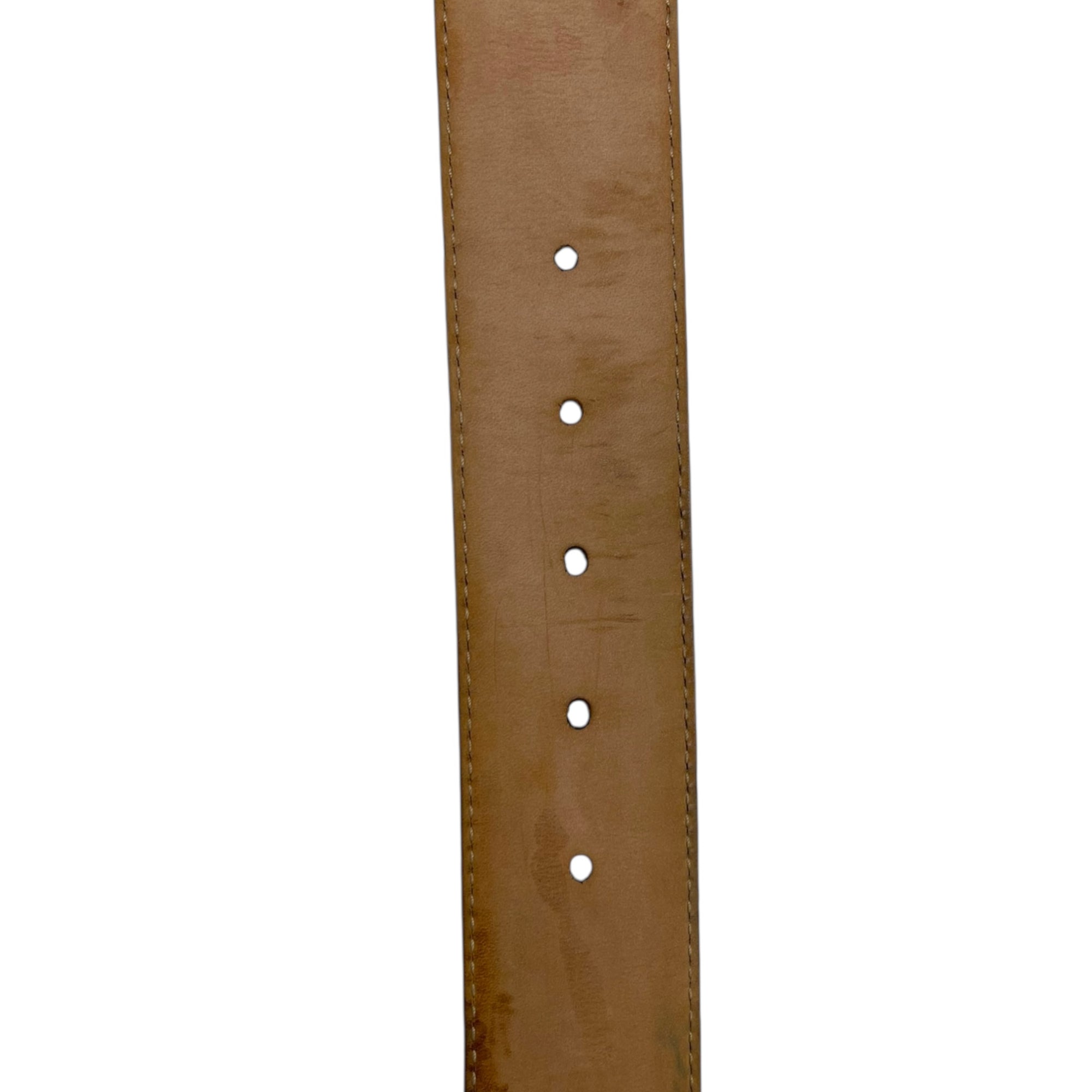 Gucci GG Marmount Reversible Belt in Brown Leather 90 cm