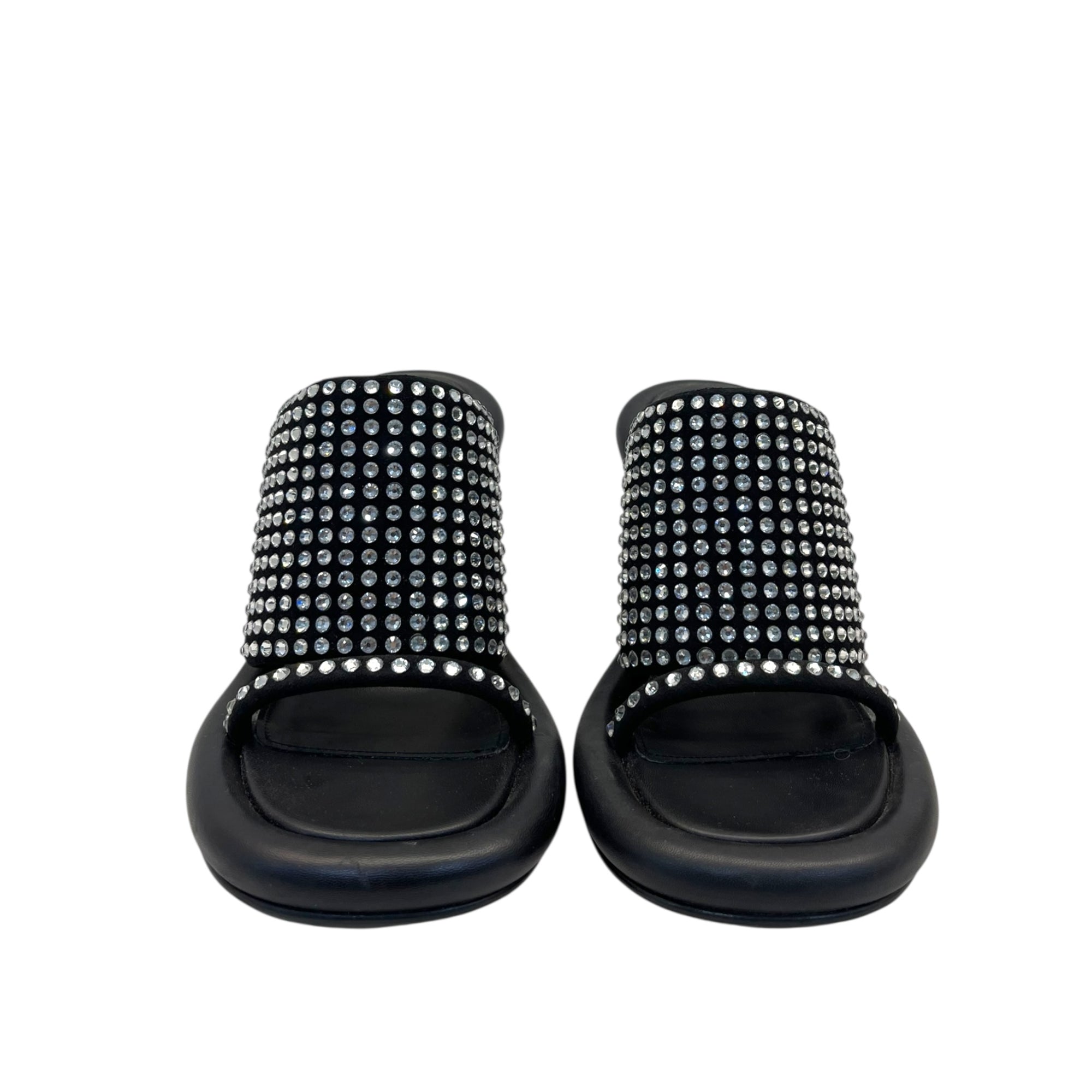 JW ANDERSON BLACK SLIP ON HEELS EU 39