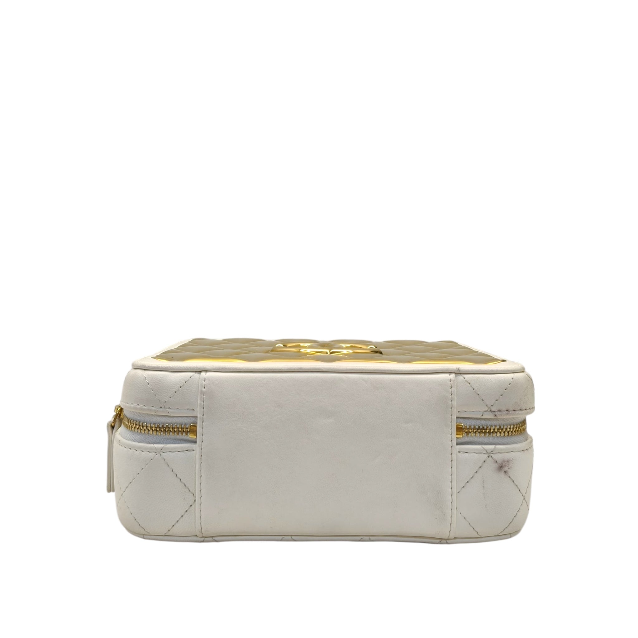 Chanel Vanity Case Golden Plate Satchel