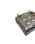 Christian Dior Mini Lady Dior Metallic Cannage Bag