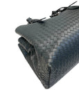 Bottega Veneta Grey Intrecciato Leather Medium Roma Tote Bag