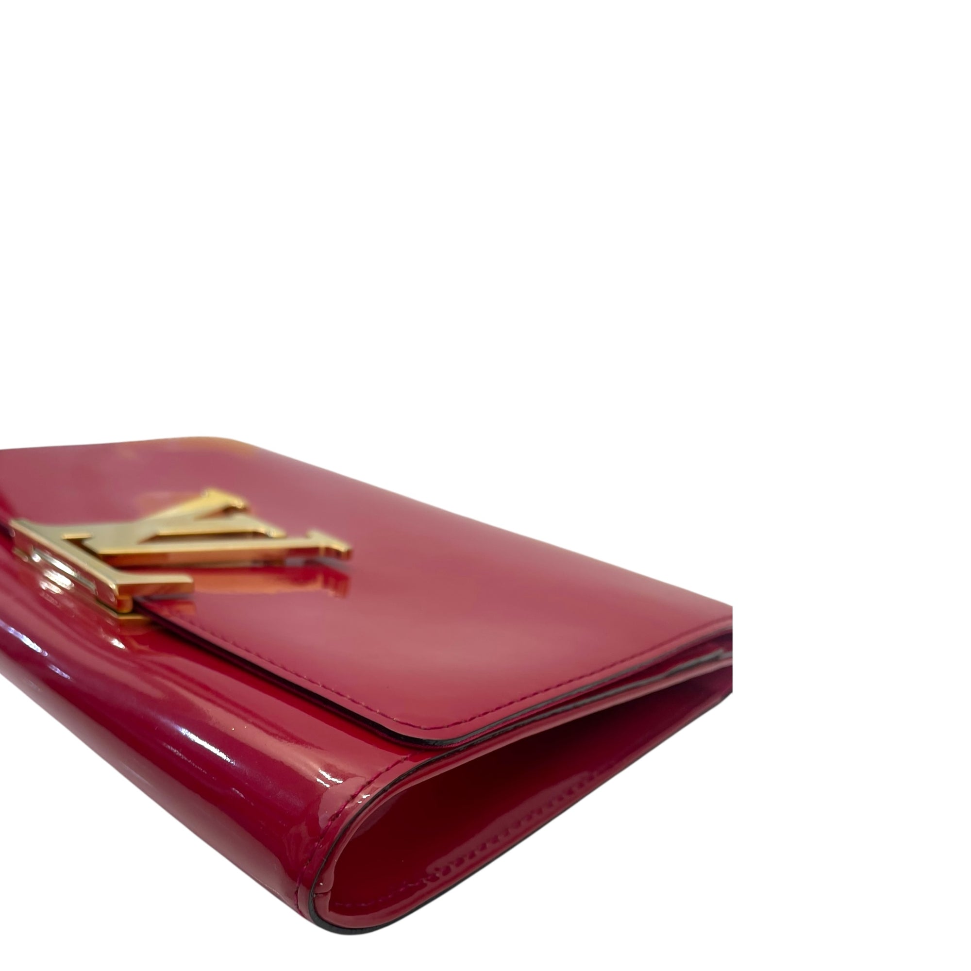 Louis Vuitton Vernis Patent Leather Louise Clutch One Size