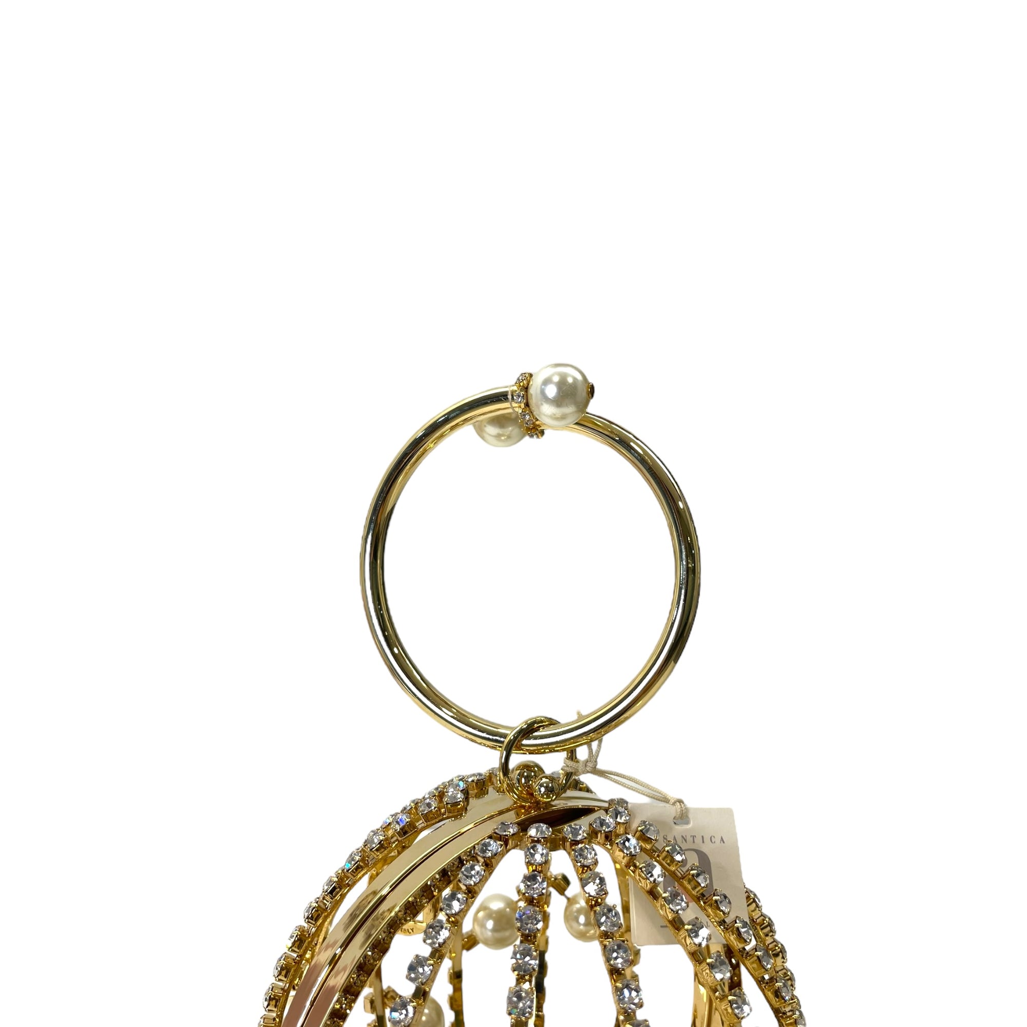 Rosantica Chloe Crystal Pearl Wristlet