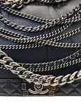 Chanel Black Leather Enchained Boy New Medium Flap Bag