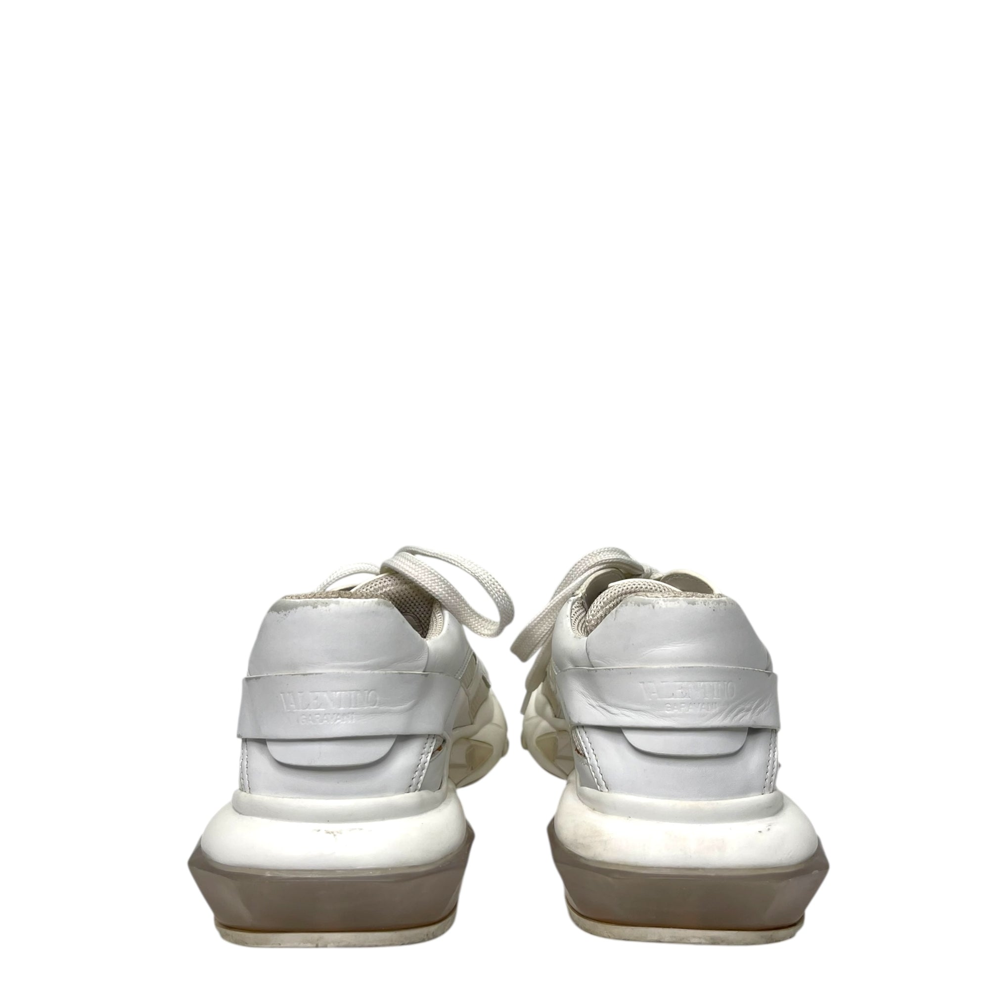 Valentino Garavani White Bounce Leather Trainers Size 6