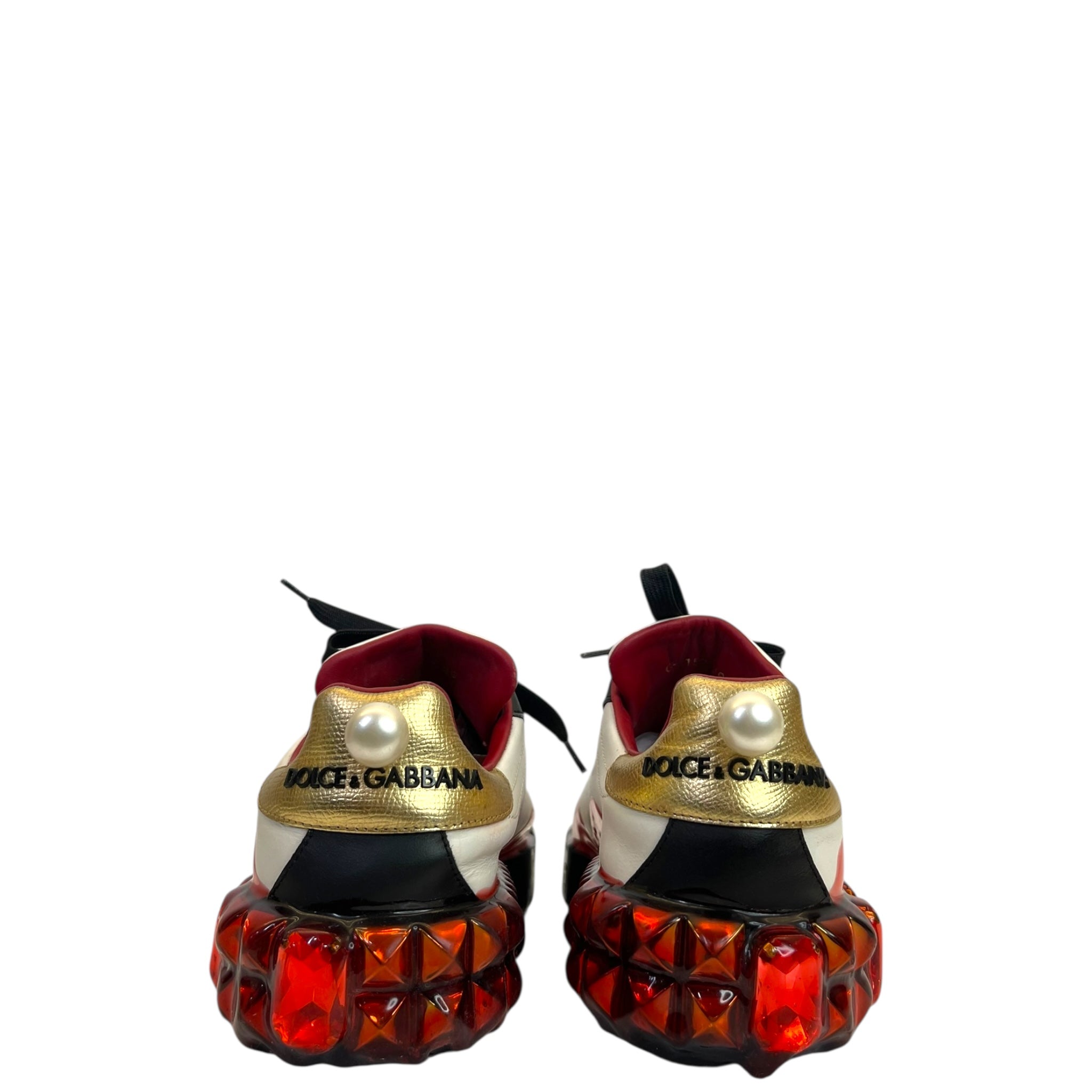 Dolce & Gabbana Portofino Sneakers White/Red EU 39