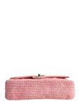 Chanel Classic Double Flap Pink Tweed Shoulder Bag
