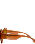 Fendi Roma Mirrored Orange Square Frame Sunglasses