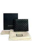 Gucci Black Microguccissima Leather Bi-fold Wallet