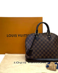 Louis Vuitton Alma PM Bag Damier Ebene Canvas