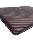 Yves Saint Laurent Burgundy Matelasse Leather document Holder