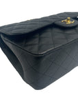 Chanel Black Quilted Caviar Jumbo Classic Double Flap Bag