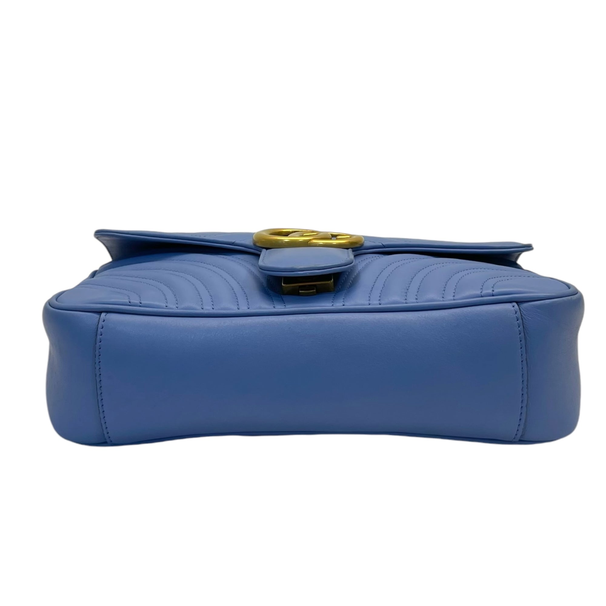 Gucci Leather GG Marmont Matelasse Shoulder Bag