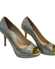 Jimmy Choo Shimmer Peep Toe Heels EU37