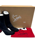 Christian Louboutin Gena Black Suede Ankle Boots EU 36.5