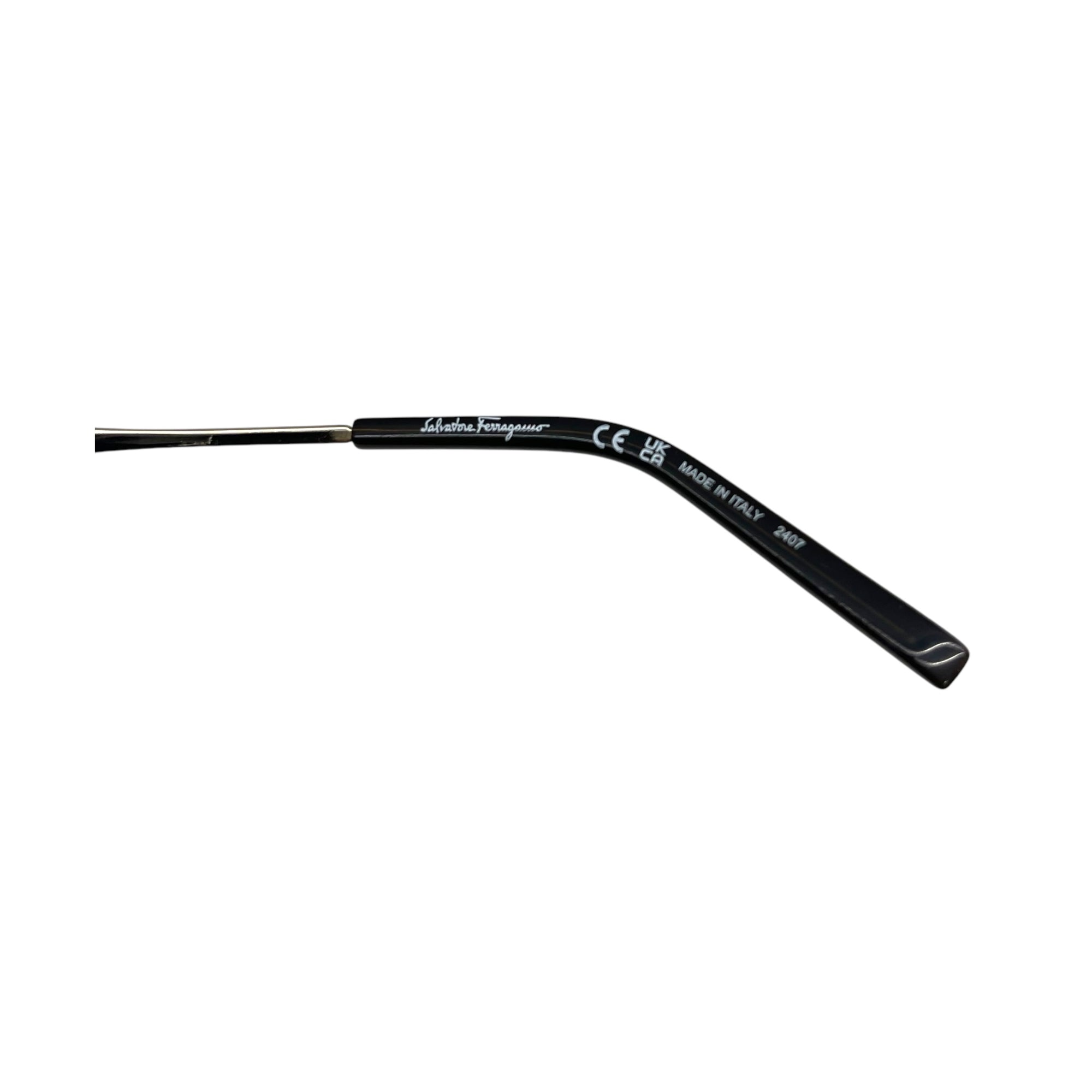 Salvatore Ferragamo Ruthenium Black Sunglasses