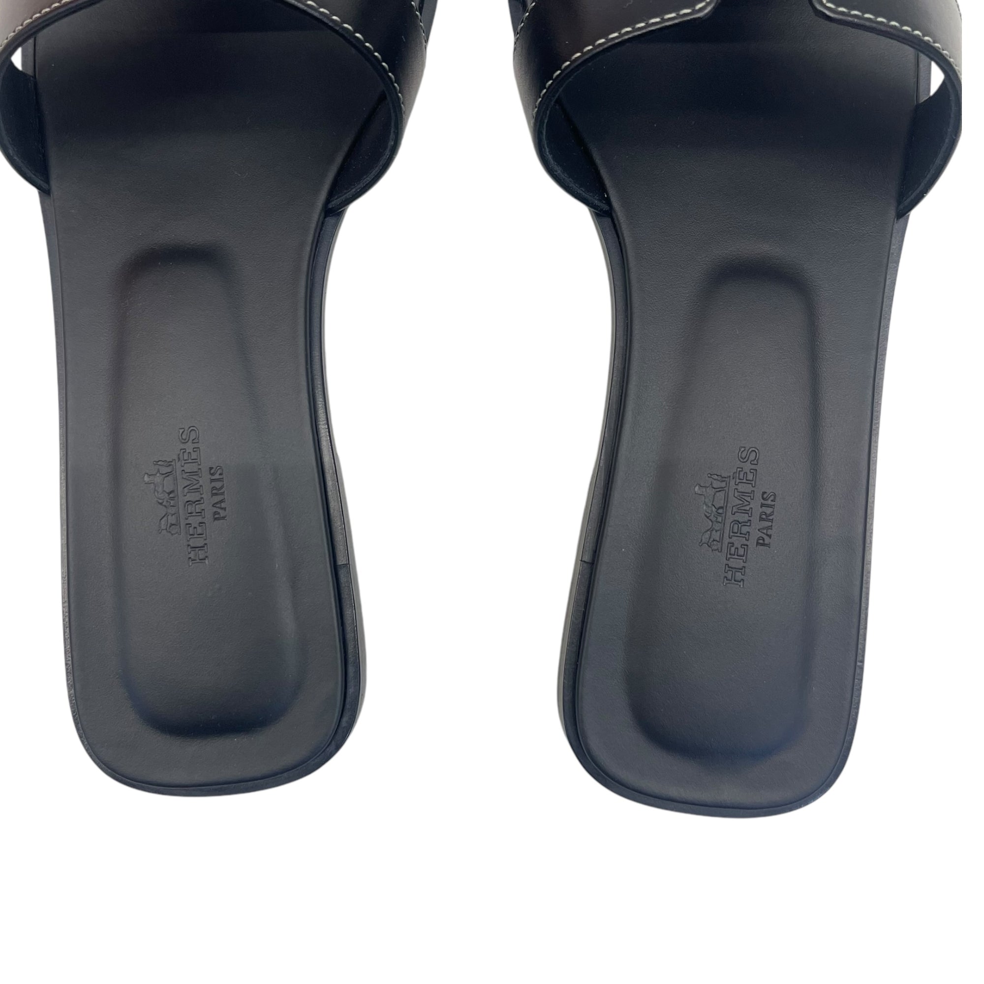 Hermes Orans in Black 39 EU