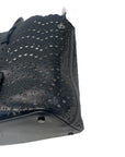 Alaia Black Leather Laser Cut Mina Tote Bag