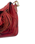 Proenza Schouler Mandarin Red Leather Fringe PS1 Tiny Bag