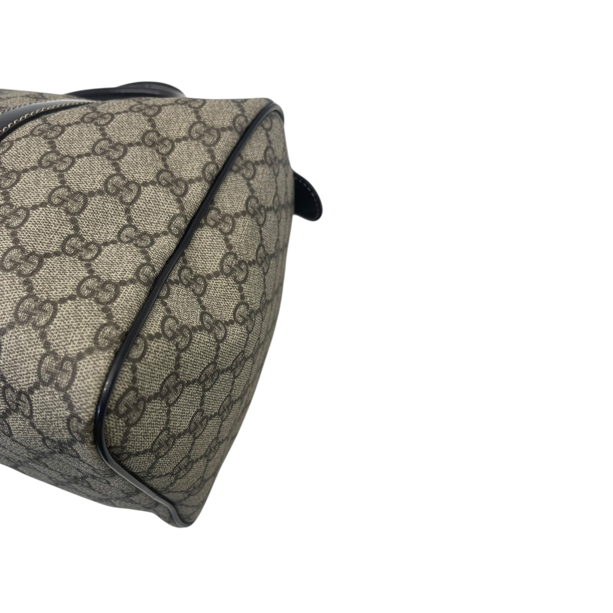 Gucci Beige/Ebony GG Supreme Canvas Medium Joy Boston Bag
