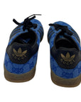 Gucci X Adidas Blue GG Canvas Gazelle Sneakers EU 42.5