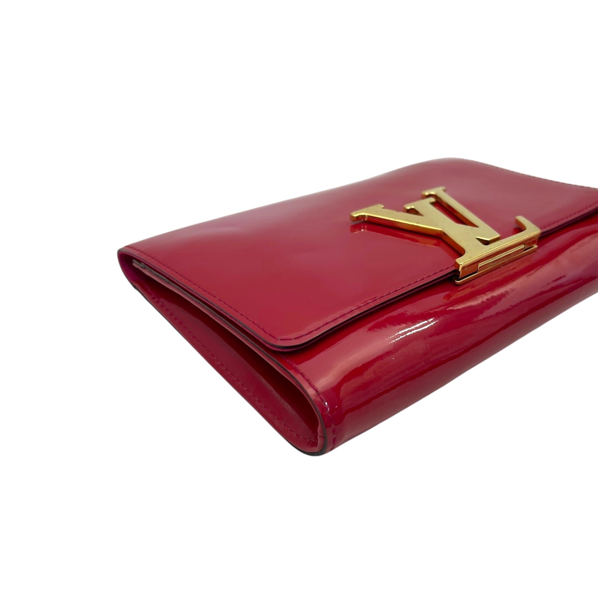 Louis Vuitton Patent Leather Louise MM Clutch