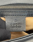 Gucci Black Quilted Leather GG Marmont Medium Matelasse Shoulder Bag