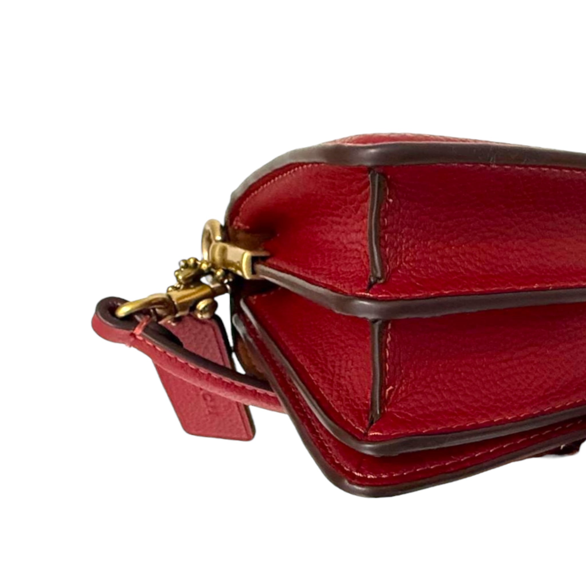 Coach Tabby Red Leather Shoulder Bag