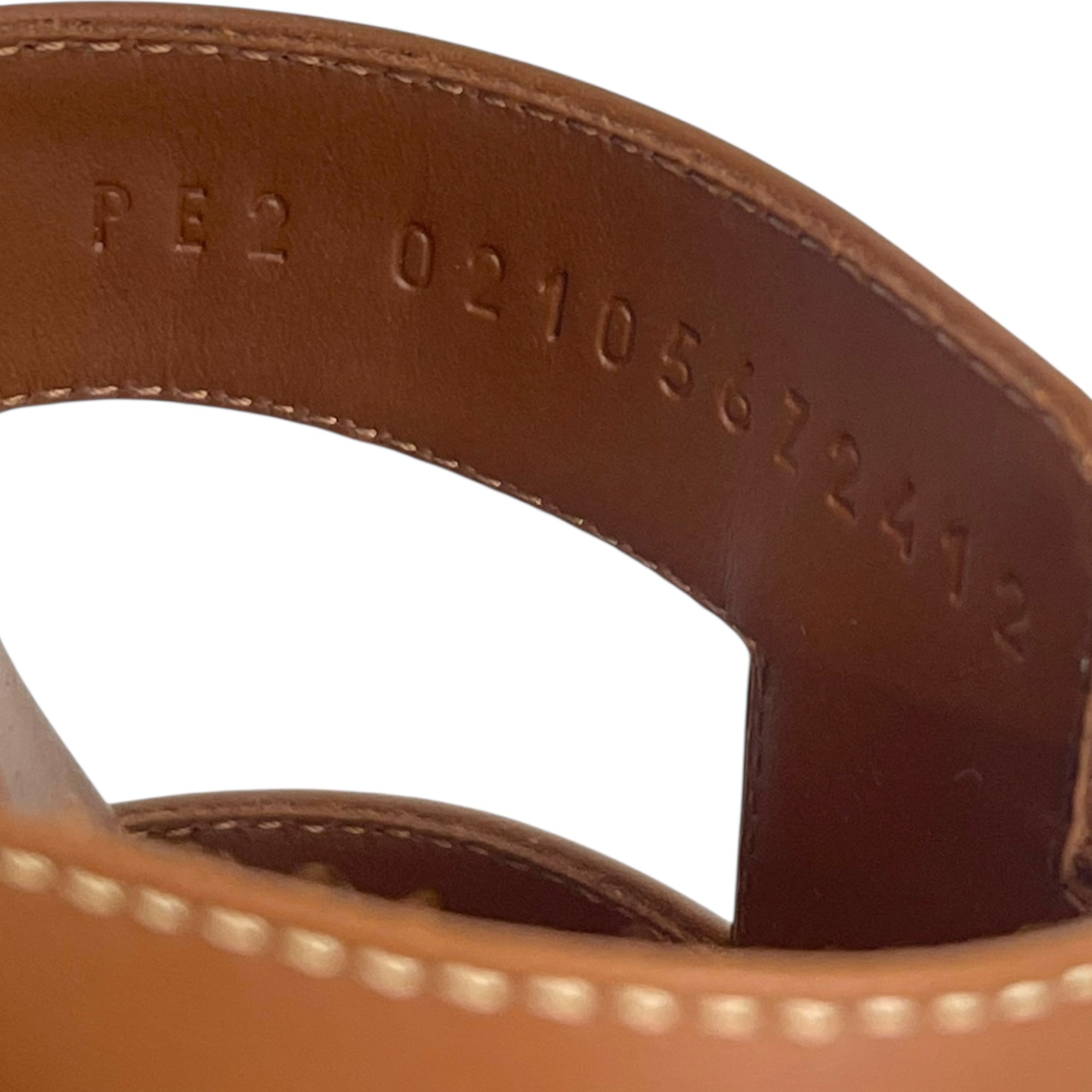 Hermes Oran Leather Sandals EU 38.5