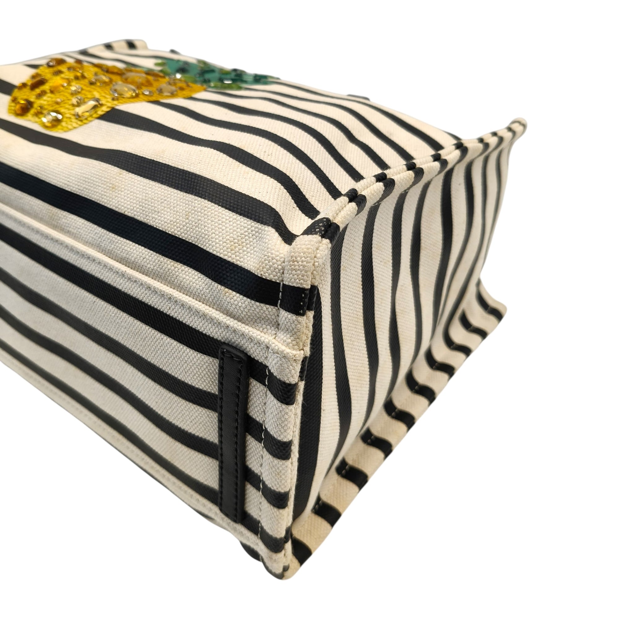 Kate Spade By The Pool Canvas Pineapple Mega Original Bag