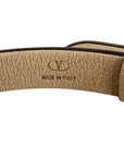 Valentino Vlogo Leather Gold Tone Bracelet