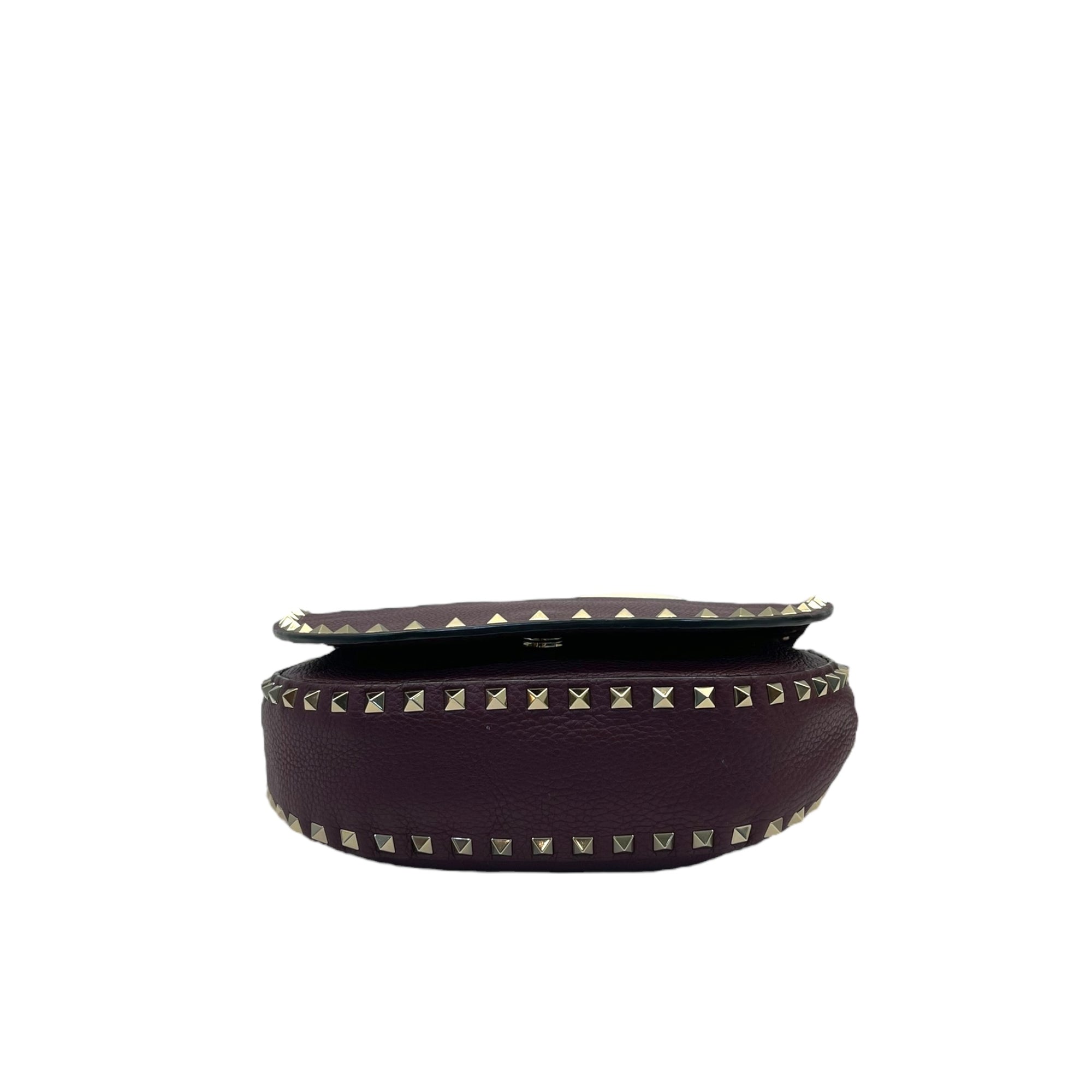 Valentino Rubin Grainy Leather Rockstud Crossbody Bag