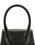 Jacquemus Black Leather Grand Le Chiquito Top Handle Bag