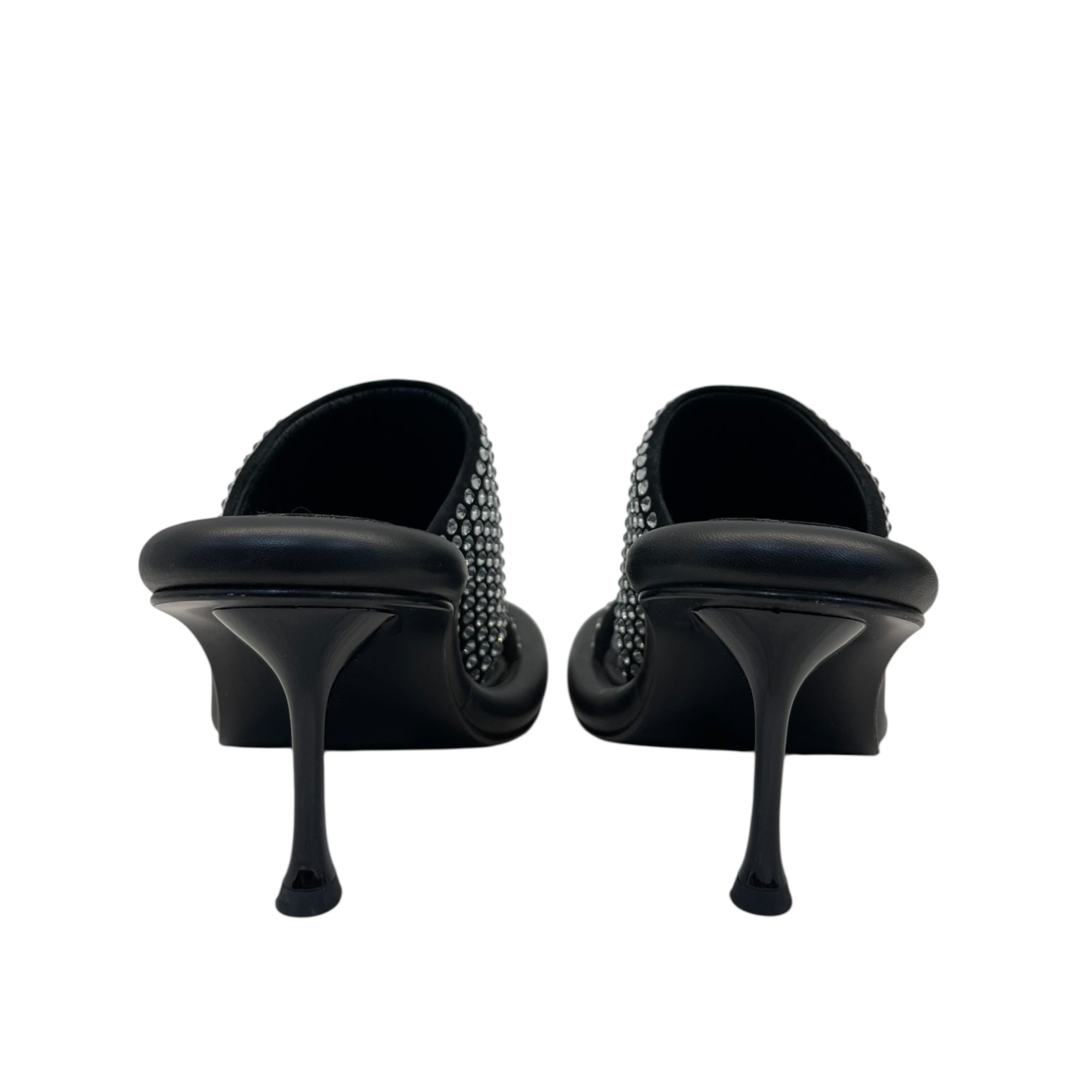 JW ANDERSON BLACK SLIP ON HEELS EU 39