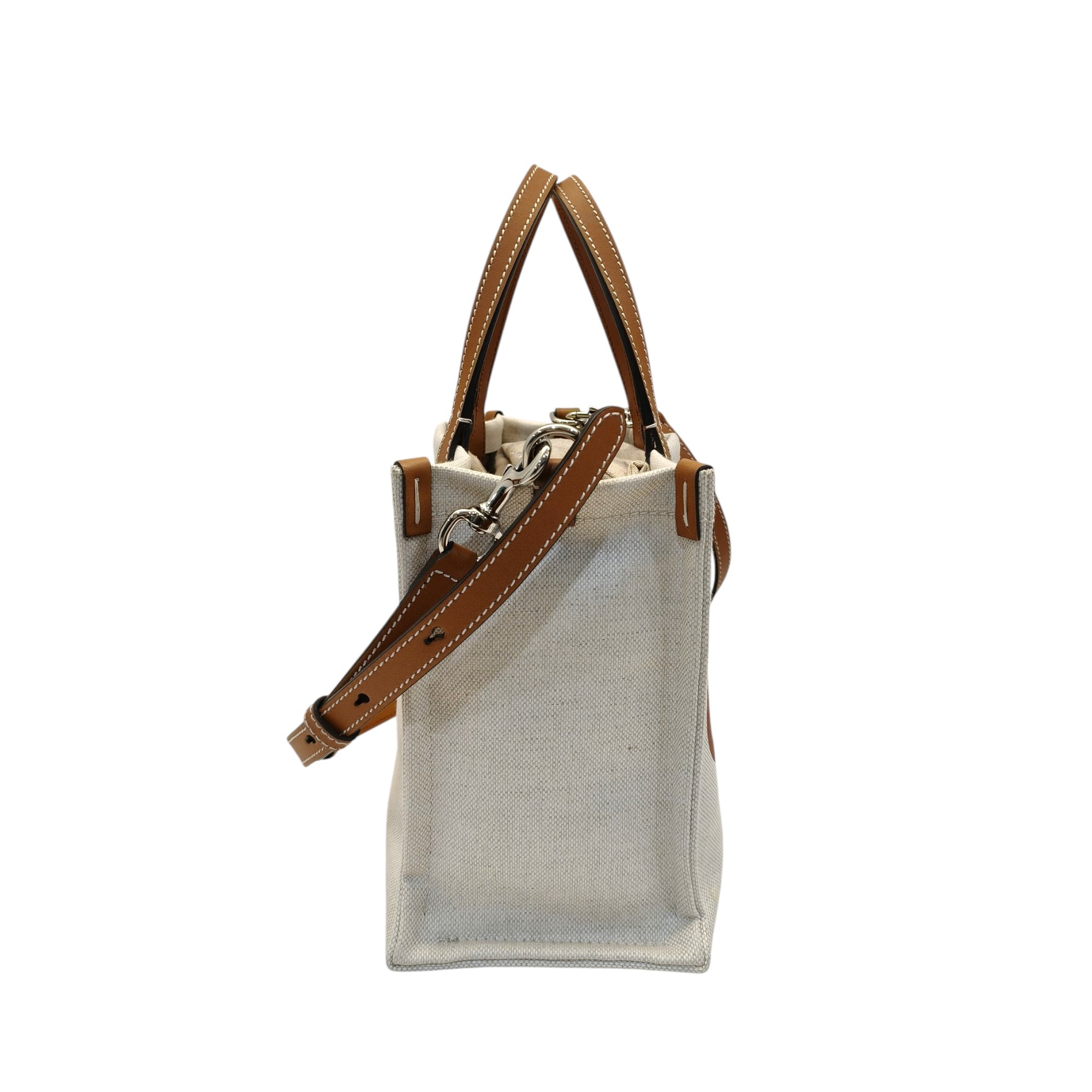Gucci Mini Tote Bag With Gucci Print Beige Brown