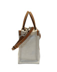 Gucci Mini Tote Bag With Gucci Print Beige Brown