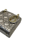 Christian Dior Mini Lady Dior Metallic Cannage Bag