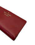 Kate Spade Saffiano Burgundy Leather Leila Continental Wallet